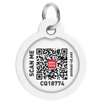 Collar WauDog Smart ID Zawieszka z QR-paszportem okrągła 3cm superman bohater