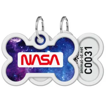 Collar WauDog Smart ID Zawieszka z QR-paszportem kość 4x3cm NASA21