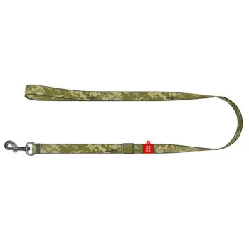 Collar WauDog Nylon Smycz nylonowa regulowana S 15mm/152-183cm, wzór MILITARY