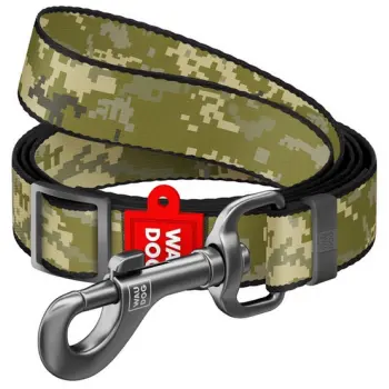 Collar WauDog Nylon Smycz nylonowa regulowana L-XXL 25mm/152-183cm, wzór MILITARY