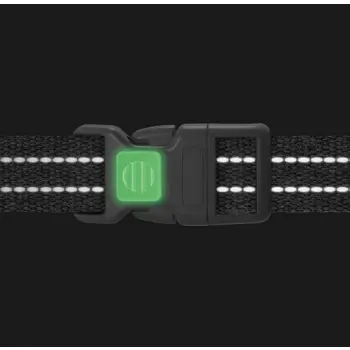 Collar WauDog Re-Cotton Szelki z rączką z regenerowanej bawełny anatomiczne w kształcie litery H, odblaskowe z QR-paszportem, plastikowy fastex, L jas