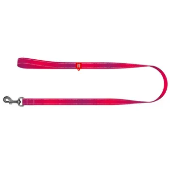 Collar WauDog Nylon Mono Smycz nylonowa odblaskowa S 15mm/200cm różowa