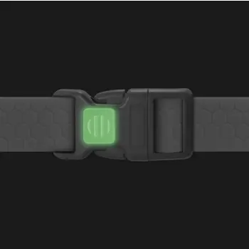 Collar Waterproof Obroża wodoodporna z QR-paszportem, plastikowy fastex, L 25mm/33-49cm jasnozielona