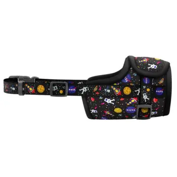 Collar WauDog Nylon Kaganiec, plastikowy fastex, wzór NASA, rozmiar 2 [19-26cm]