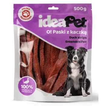 IdeaPet Paski z kaczką 500g
