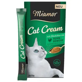 Miamor Cat Cream Kurczak i warzywa 6x15g