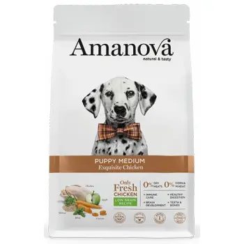 Amanova Dog Puppy Medium Exquisite Chicken - kurczak 12kg