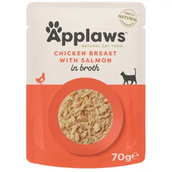 Applaws saszetka dla kota Kurczak z Łososiem w rosole 70g