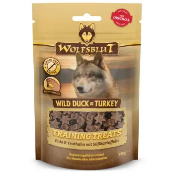 Wolfsblut Dog Training Treats Wild Duck & Turkey 70g