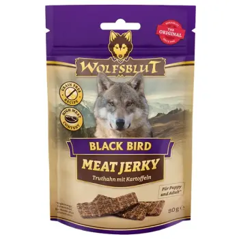 Wolfsblut Dog Meat Jerky Black Bird 80g