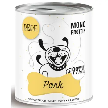 Paka Zwierzaka PEPE Pork (wieprzowina) puszka 800g