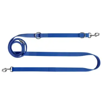 CHABA Smycz taśma regulowana - 16mm x 130/260cm niebieska