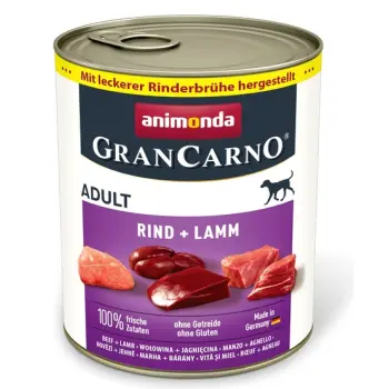 Animonda GranCarno Adult Rind Lamm Wołowina + Jagnięcina puszka 800g