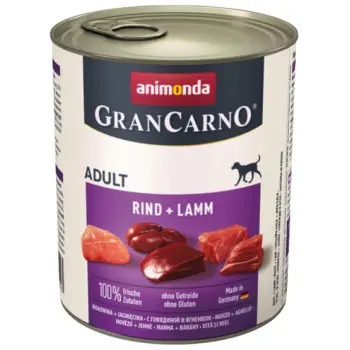 Animonda GranCarno Adult Rind Lamm Wołowina + Jagnięcina puszka 800g