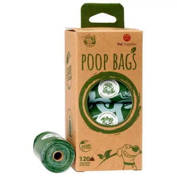 Toby's Choice Ekologiczne (degradowalne) bezzapachowe worki na odchody 120szt