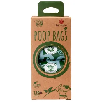 Toby's Choice Ekologiczne (degradowalne) bezzapachowe worki na odchody 120szt