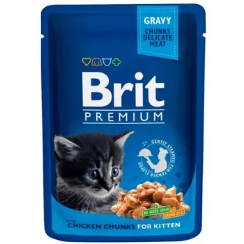 Brit Premium Cat Kitten Kurczak saszetka 100g
