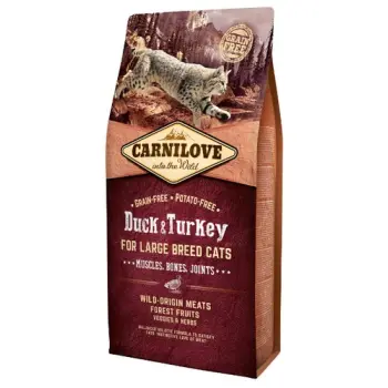 Carnilove Cat Duck & Turkey for Large Breed - kaczka i indyk 6kg