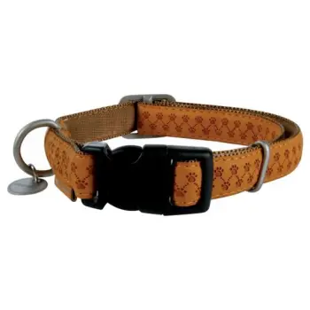 Zolux Obroża regulowana Mac Leather 20mm Żółta [522040JA]