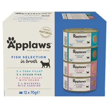Applaws puszki dla kota Multipack Fish 12x70g