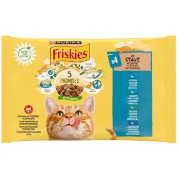 Friskies Mix Rybny w sosie saszetki 4x85g