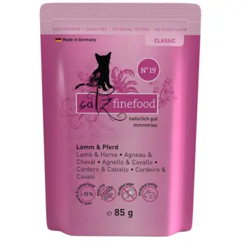 Catz Finefood Classic N.19 Jagnięcina i Konina saszetka 85g