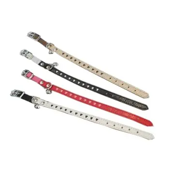 Yarro Obroża z serduszkami dla kota 26cm czarna [Y1603]