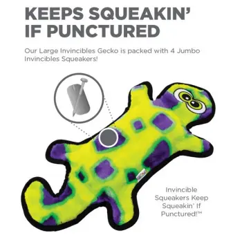 Outward Hound Invincibles Gecko green 2 piszczałki [32070]