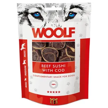 Woolf Beef Sushi With Cod 100g