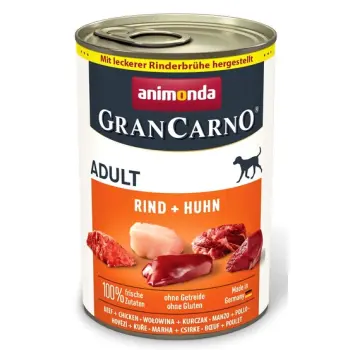 Animonda GranCarno Adult Rind Huhn Wołowina + Kurczak puszka 400g