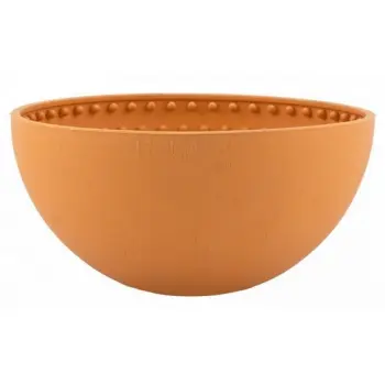 LickiMat Wobble Miska głęboka Jeżyk miękka pomarańczowa