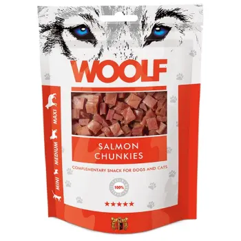 Woolf Soft Salmon Chunkies 100g