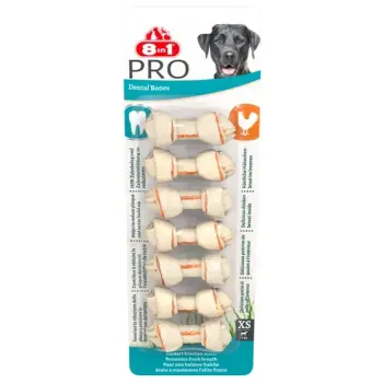 8in1 Dental Delights Bones XS 7szt