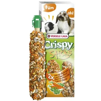 Versele-Laga Crispy Sticks Rabbit & Guinea Pig Carrot - kolby dla królików i świnek z marchewką 110g