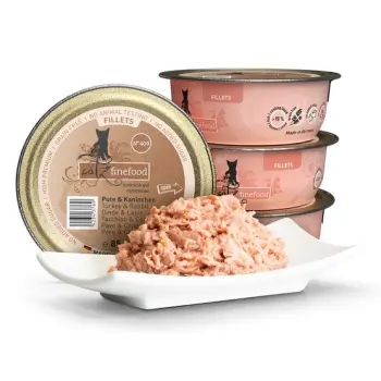 Catz Finefood Filety N.409 Indyk/Kurczak/Królik tacka 85g