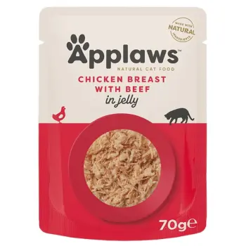 Applaws saszetka dla kota kurczak z wołowiną w galaretce 70g