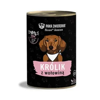 Paka Zwierzaka Seventh Heaven Rabbit & Beef puszka 400g