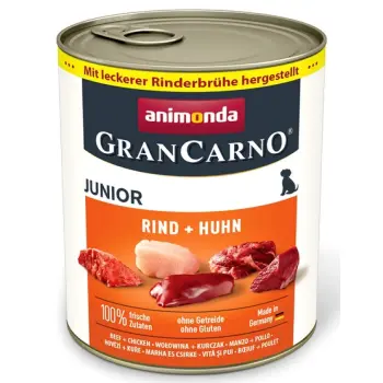 Animonda GranCarno Junior Rind Huhn Wołowina + Kurczak puszka 800g