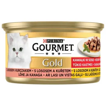 Gourmet Gold Łosoś i kurczak w sosie 85g