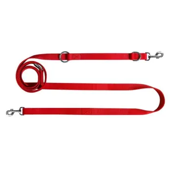 CHABA Smycz taśma regulowana - 16mm x 130/260cm czerwona