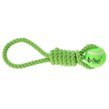 Dingo Zabawka dla psa - Piłka tenisowa z uchwytem Fresh 6,2x41cm zielona