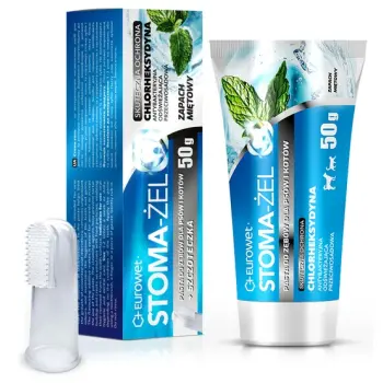 Stoma-żel - pasta do pielęgnacji uzębienia psów i kotów 50g + szczoteczka