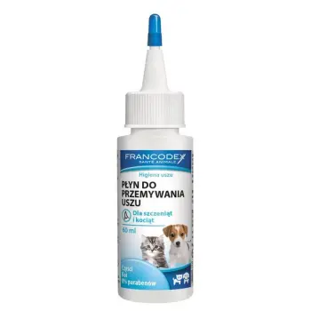 Francodex Płyn do uszu dla kociąt i szczeniąt 60ml [FR179136]