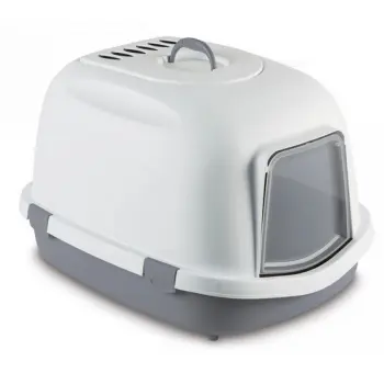 Stefanplast Toaleta Jumbo z filtrem dla dużych kotów szara [96889] ^