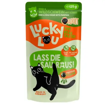 Lucky Lou Lifestage Adult Wołowina i dzik saszetka 125g