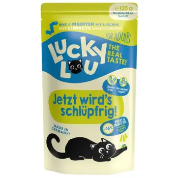 Lucky Lou Lifestage Adult Wołowina i owady saszetka 125g