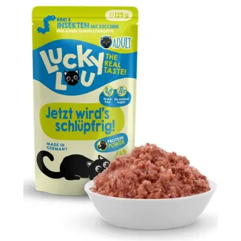 Lucky Lou Lifestage Adult Wołowina i owady saszetka 125g