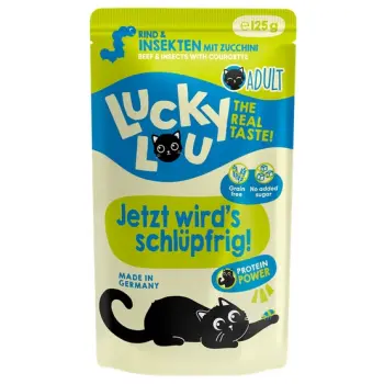 Lucky Lou Lifestage Adult Wołowina i owady saszetka 125g