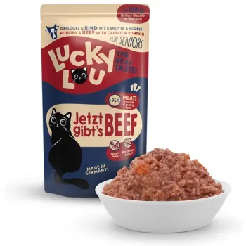 Lucky Lou Lifestage Senior Drób i wołowina saszetka 125g