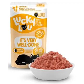 Lucky Lou Lifestage Sterilized Drób i wołowina saszetka 125g